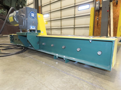 58"W x 5'L Pallet Conveyor 2.5"Roller 51"BF 1Hp 3PH Chain Drive 30FPM