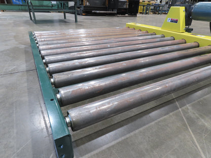 58"W x 5'L Pallet Conveyor 2.5"Roller 51"BF 1Hp 3PH Chain Drive 30FPM