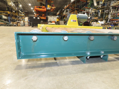 58"W x 5'L Pallet Conveyor 2.5"Roller 51"BF 1Hp 3PH Chain Drive 30FPM