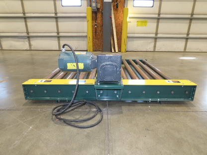 58"W x 5'L Pallet Conveyor 2.5"Roller 51"BF 1Hp 3PH Chain Drive 30FPM