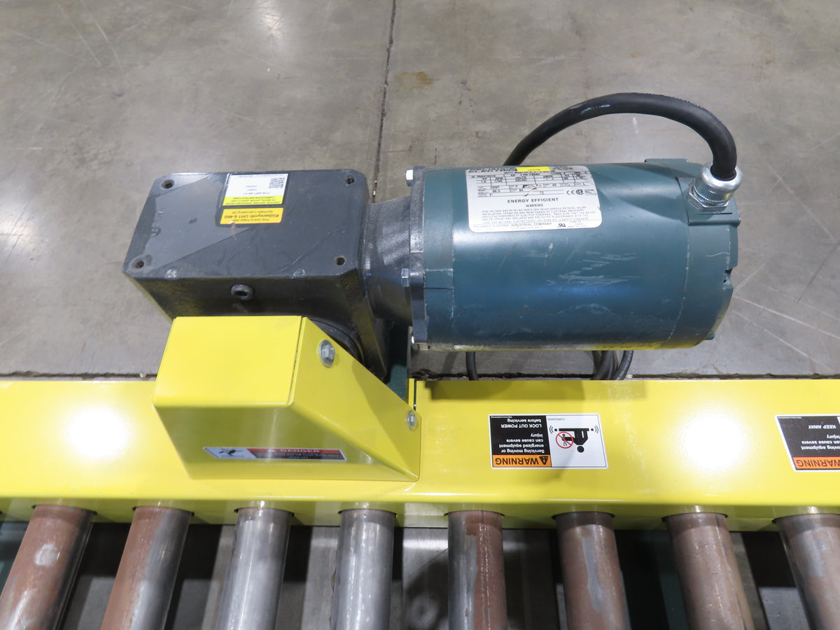 58"W x 5'L Pallet Conveyor 2.5"Roller 51"BF 1Hp 3PH Chain Drive 30FPM