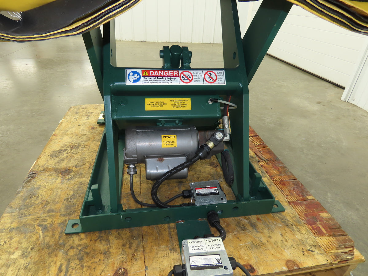 Southworth LS2-24 Hydraulic Lift Table 1700Lb 24" Travel 36"x30" Swivel Top 120V