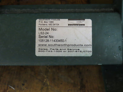 Southworth LS2-24 Hydraulic Lift Table 1700Lb 24" Travel 36"x30" Swivel Top 120V