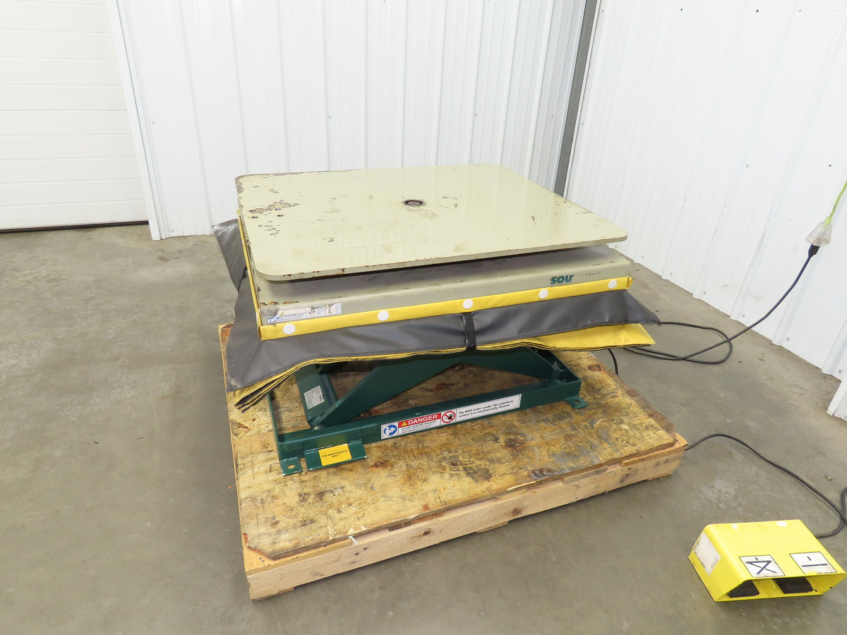 Southworth LS2-24 Hydraulic Lift Table 1700Lb 24" Travel 36"x30" Swivel Top 120V
