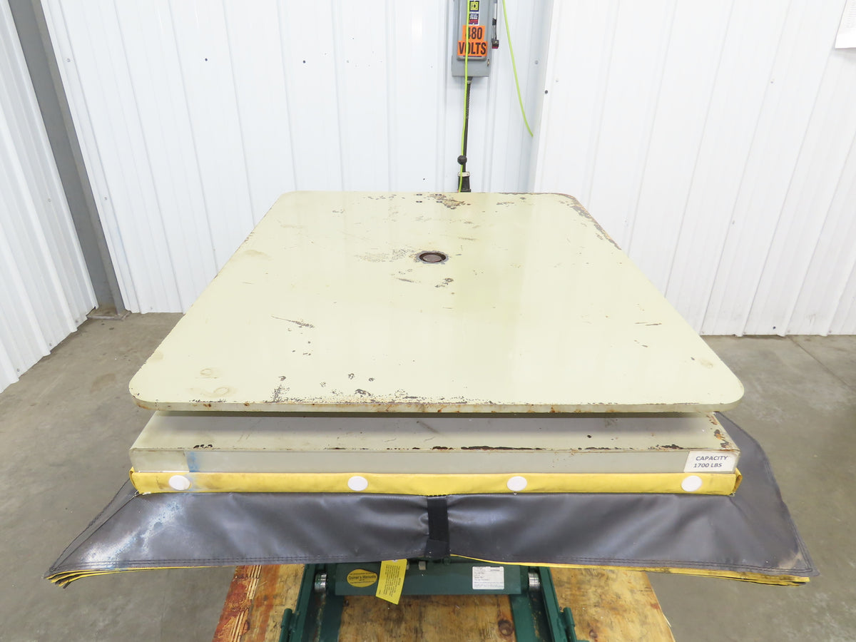Southworth LS2-24 Hydraulic Lift Table 1700Lb 24" Travel 36"x30" Swivel Top 120V