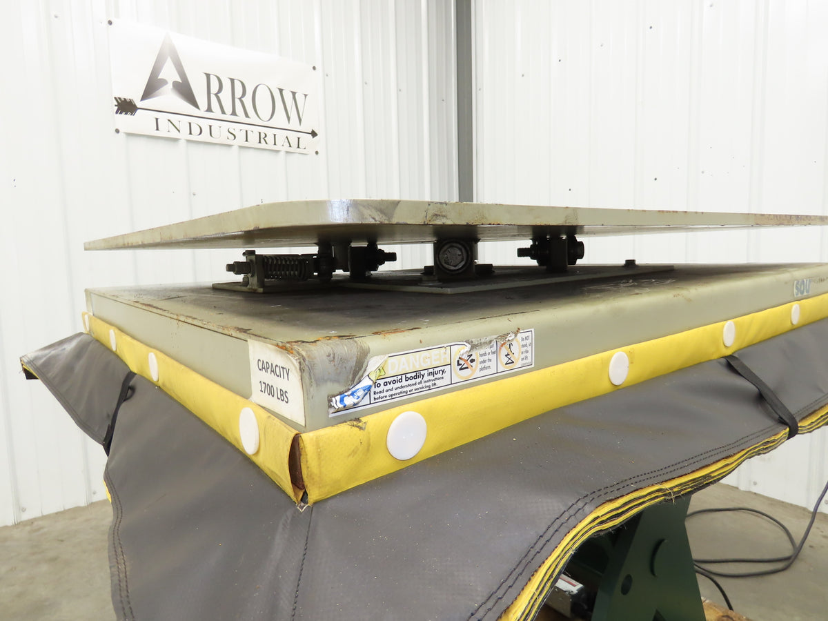 Southworth LS2-24 Hydraulic Lift Table 1700Lb 24" Travel 36"x30" Swivel Top 120V