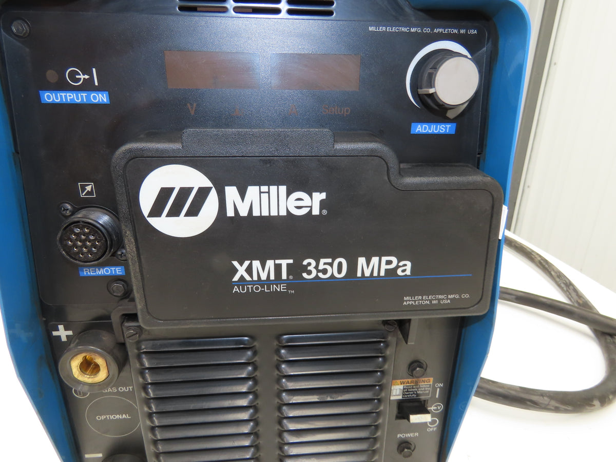 Miller XMT 350 Mpa Multiprocess Welder 350A DC Arc 208-575VAC Power Unit 907366