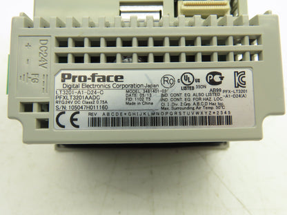 Pro-face LT3201-A1-D24-C PFXLT3201AADC 3.8in Touch HMI 24VDC 12DI/6DO LT3000