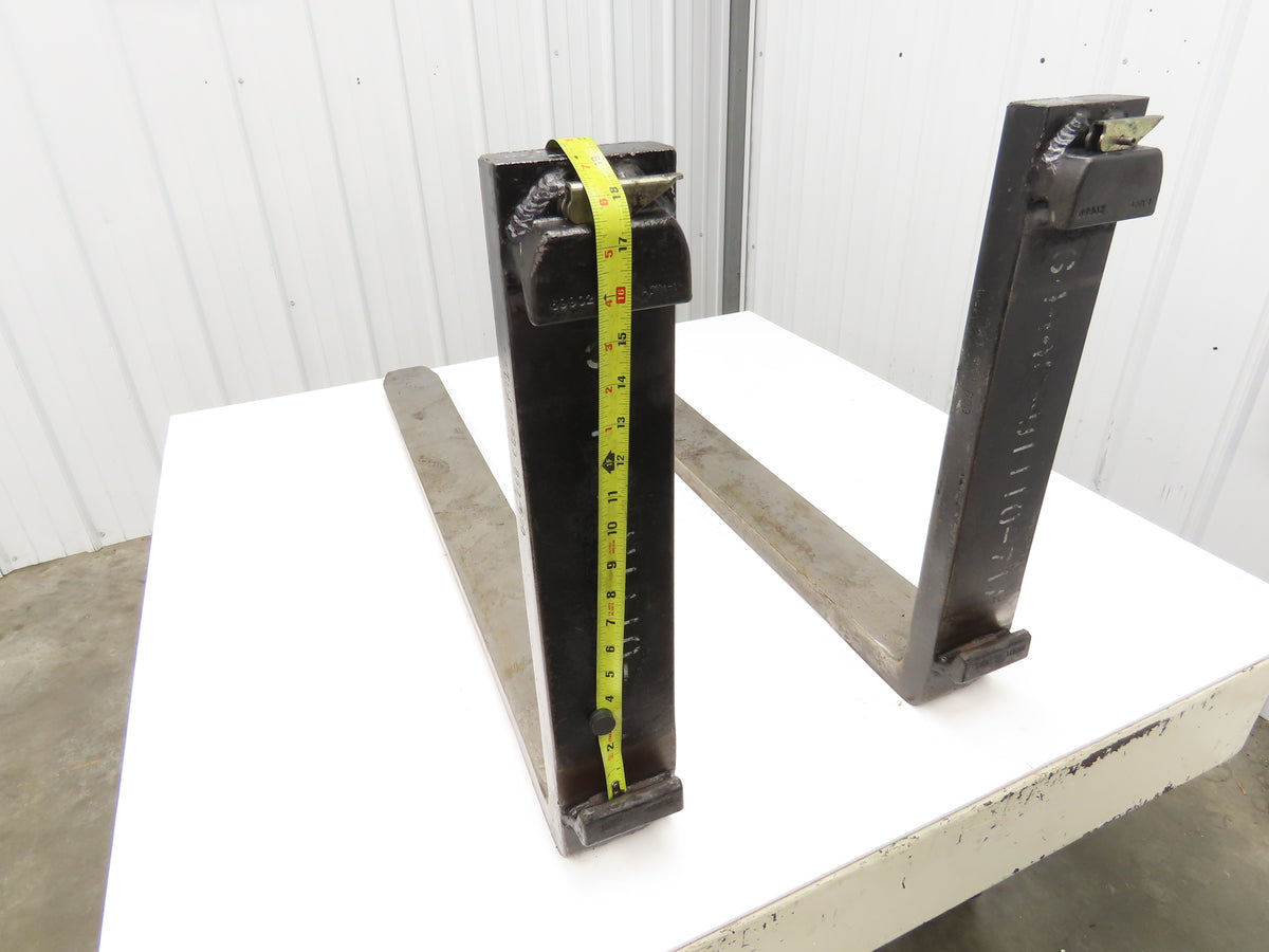 TU43M030 4 X 42" Class 2 Steel Forklift Forks 16" Carriage 1-Pair