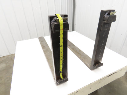 TU43M030 4 X 42" Class 2 Steel Forklift Forks 16" Carriage 1-Pair