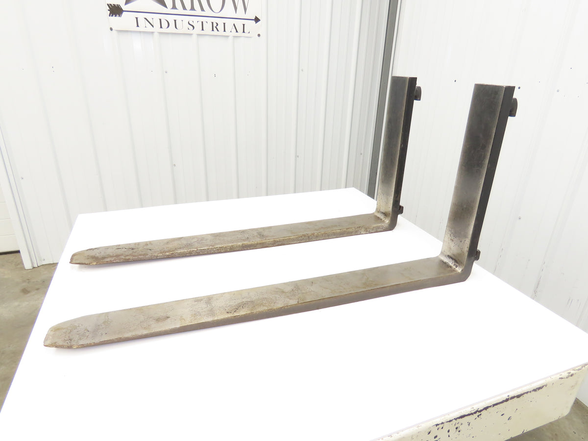 TU43M030 4 X 42" Class 2 Steel Forklift Forks 16" Carriage 1-Pair