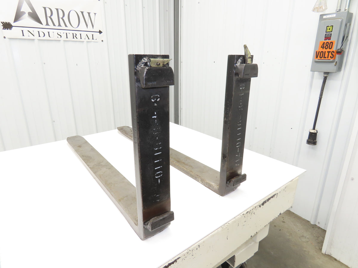 TU43M030 4 X 42" Class 2 Steel Forklift Forks 16" Carriage 1-Pair