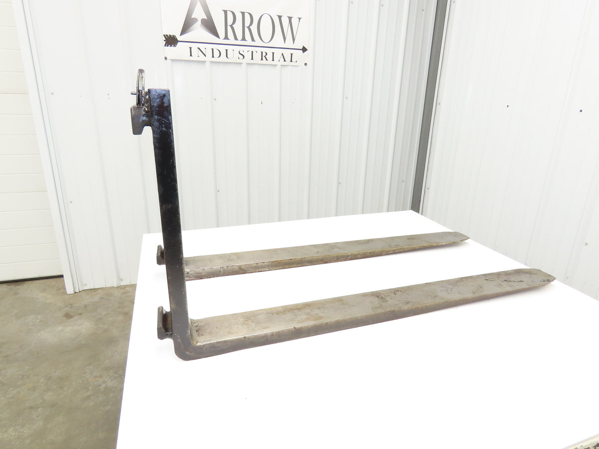 TU43M030 4 X 42" Class 2 Steel Forklift Forks 16" Carriage 1-Pair