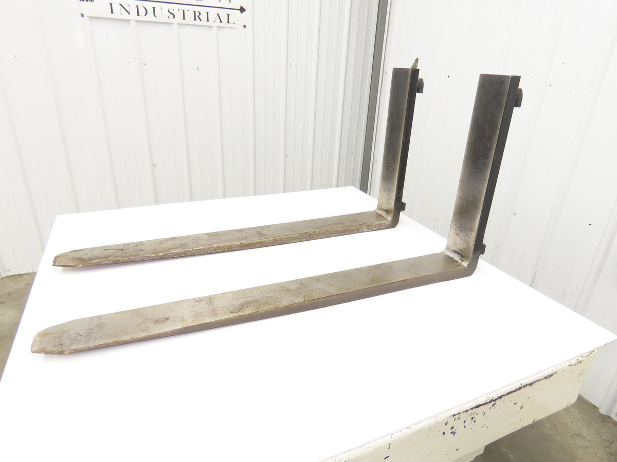 TU43M030 4 X 42" Class 2 Steel Forklift Forks 16" Carriage 1-Pair