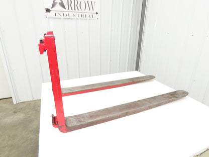 Bolzoni 4083372 4x42" Class 2 Steel Forklift Forks 16" Carriage 1-Pair