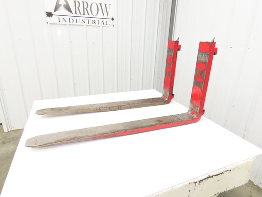 Bolzoni 4083372 4x42" Class 2 Steel Forklift Forks 16" Carriage 1-Pair
