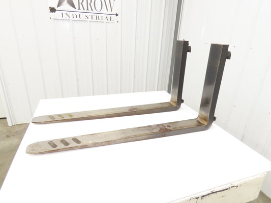 Crown 94182-3 4x42" Class 2 Steel Forklift Forks 16" Carriage 1-Pair
