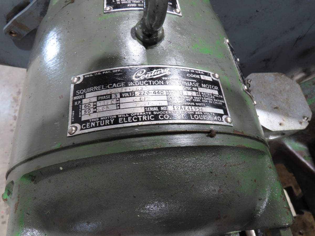 Federal No 3 Mechanical OBI Punch Press 26 Ton 2-3/8" Stroke 6" Throat 1Hp 3Ph