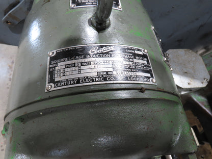Federal No 3 Mechanical OBI Punch Press 26 Ton 2-3/8" Stroke 6" Throat 1Hp 3Ph