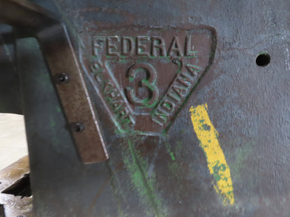 Federal No 3 Mechanical OBI Punch Press 26 Ton 2-3/8" Stroke 6" Throat 1Hp 3Ph