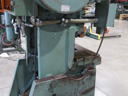 L&J No 36 Mechanical OBI Punch Press 36 Ton 3" Stroke 10Hp VFD Drive