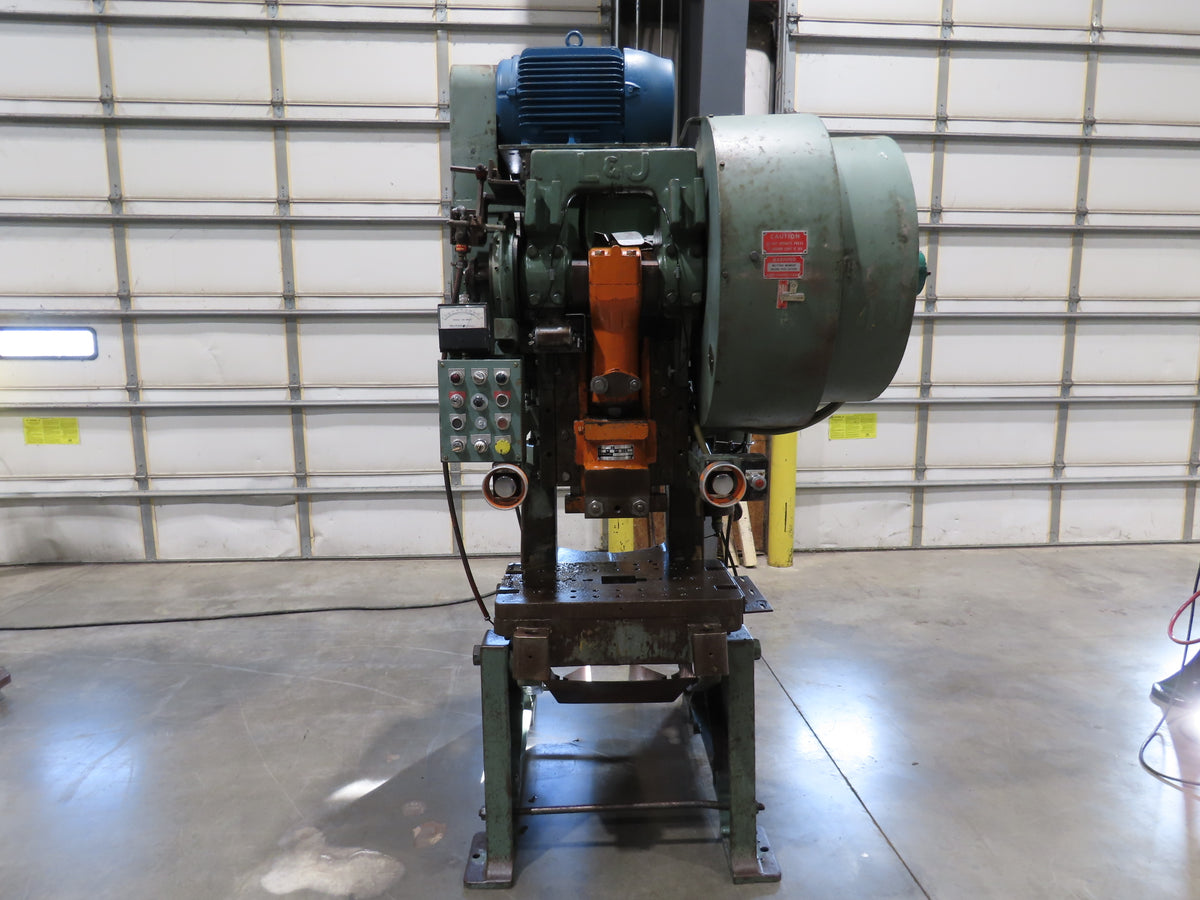 L&J No 36 Mechanical OBI Punch Press 36 Ton 3" Stroke 10Hp VFD Drive