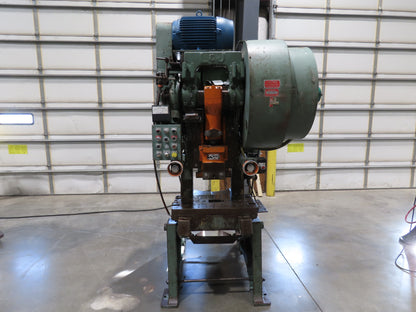 L&J No 36 Mechanical OBI Punch Press 36 Ton 3" Stroke 10Hp VFD Drive