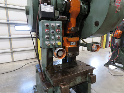 L&J No 36 Mechanical OBI Punch Press 36 Ton 3" Stroke 10Hp VFD Drive