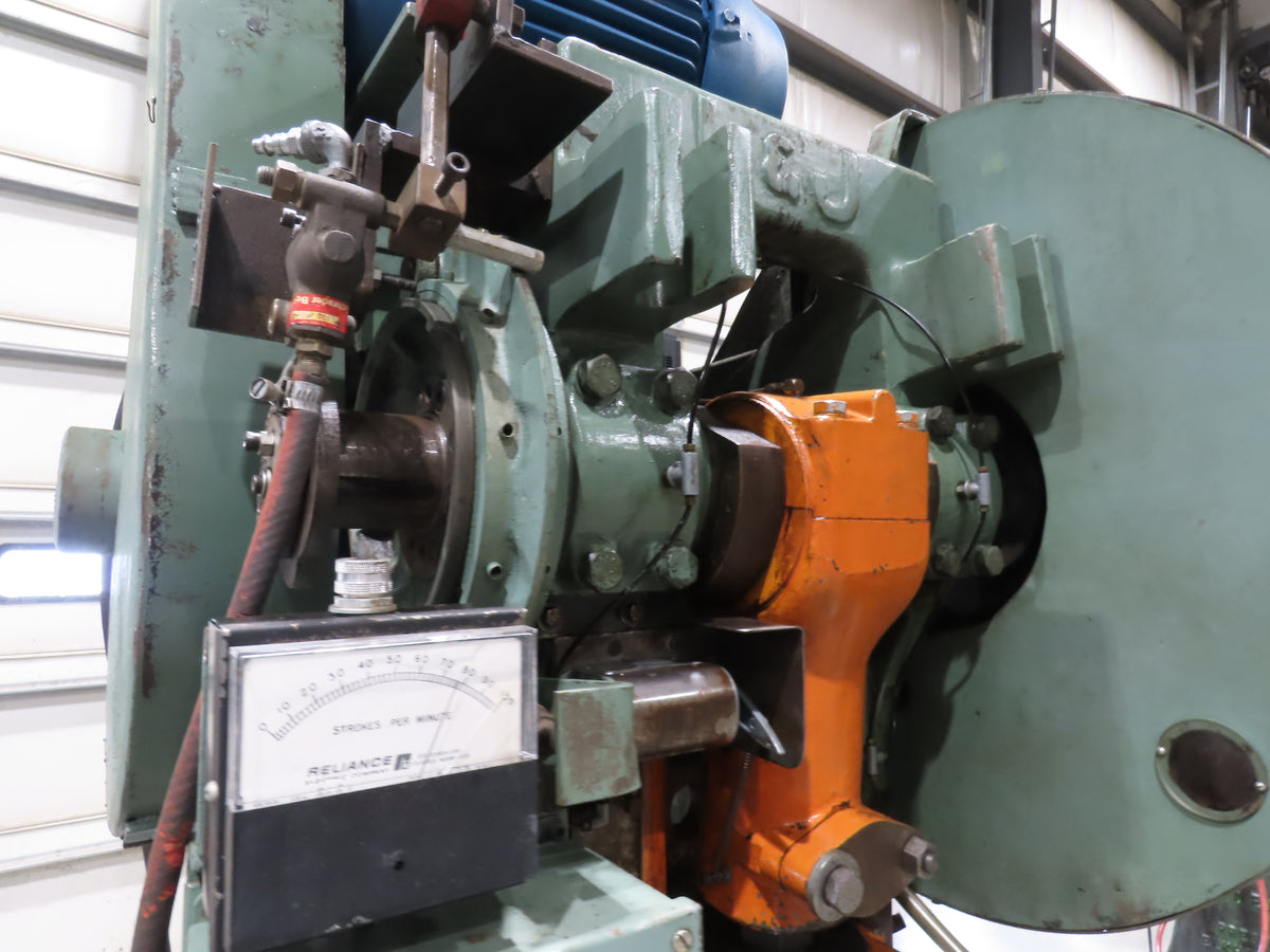 L&J No 36 Mechanical OBI Punch Press 36 Ton 3" Stroke 10Hp VFD Drive