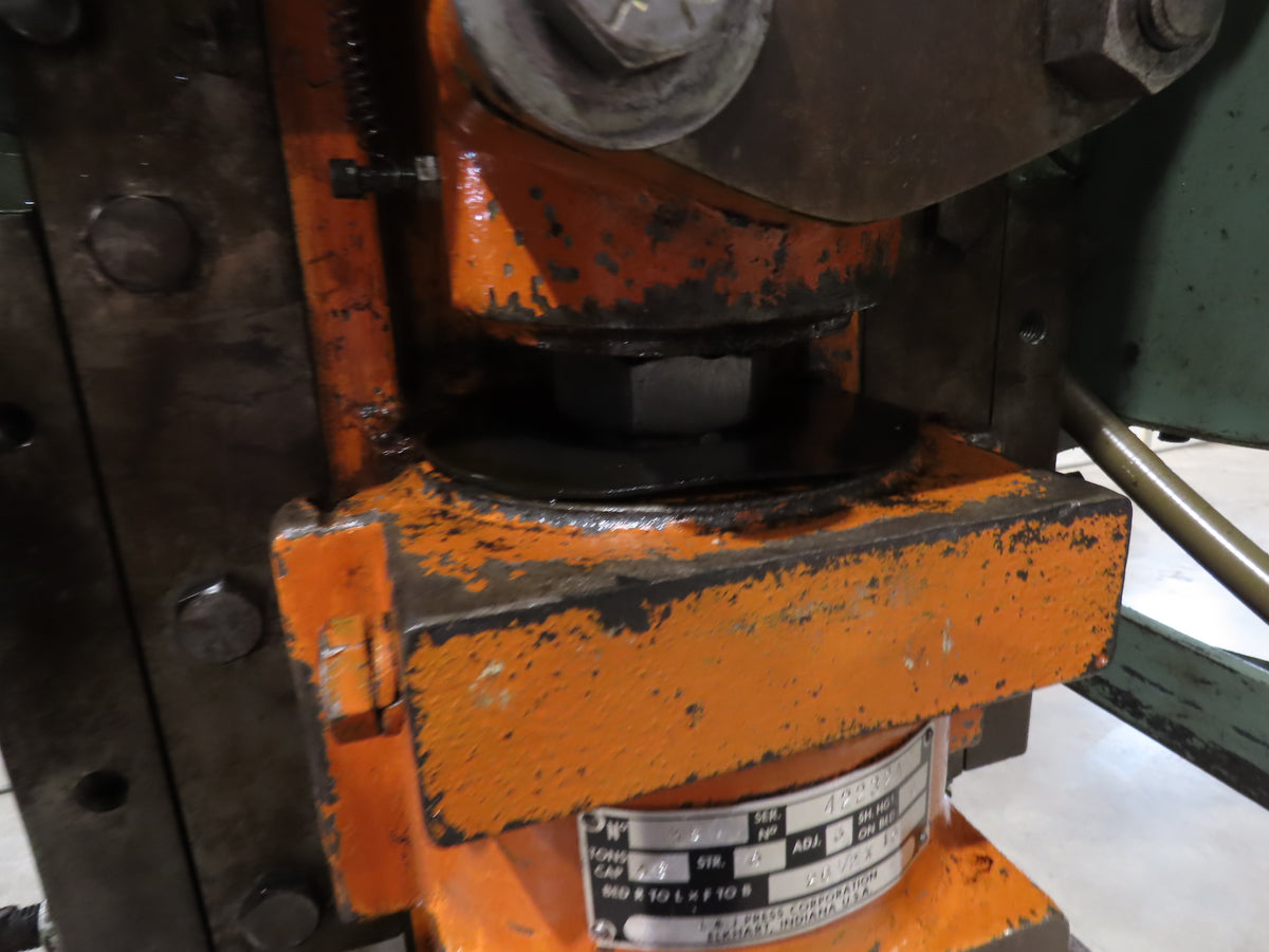 L&J No 36 Mechanical OBI Punch Press 36 Ton 3" Stroke 10Hp VFD Drive