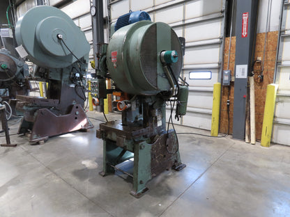 L&J No 36 Mechanical OBI Punch Press 36 Ton 3" Stroke 10Hp VFD Drive