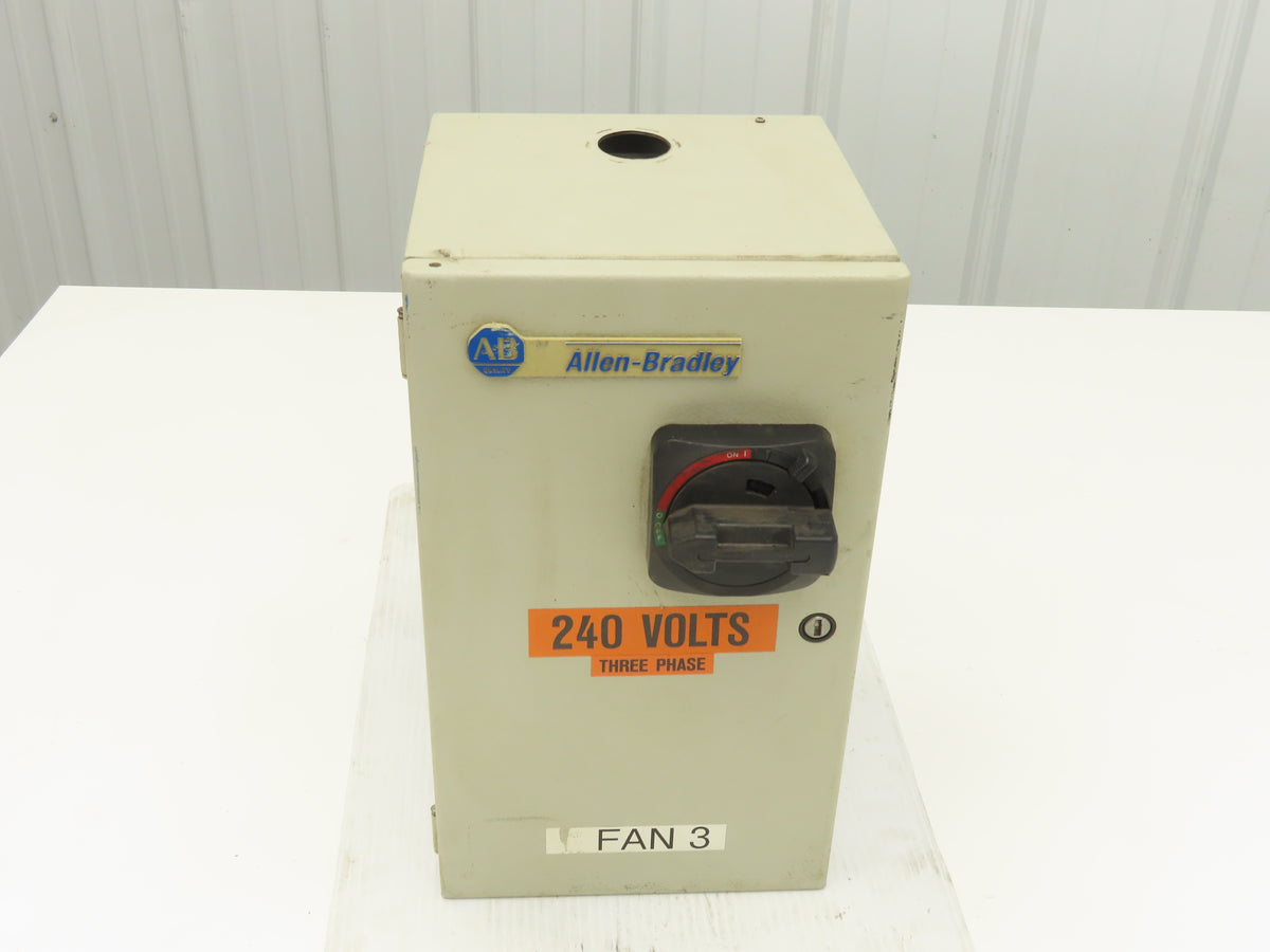 Allen Bradley 112-C09AAA1F-6P IEC Combination Motor Starter Disconnect 230V 3PH