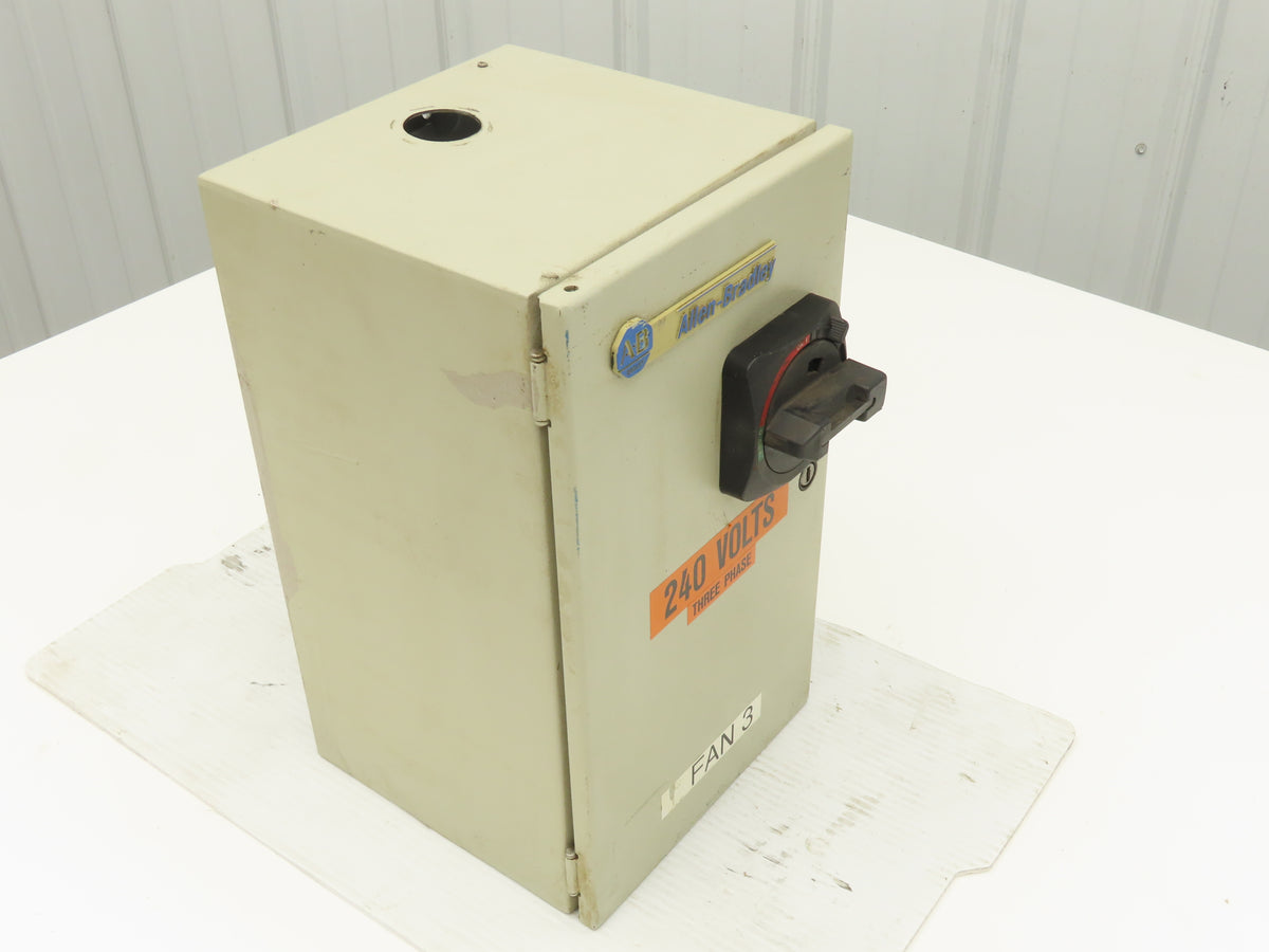 Allen Bradley 112-C09AAA1F-6P IEC Combination Motor Starter Disconnect 230V 3PH