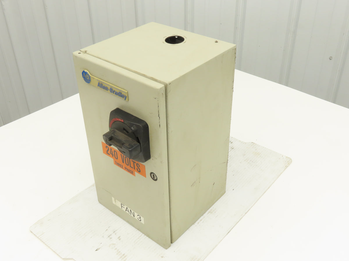 Allen Bradley 112-C09AAA1F-6P IEC Combination Motor Starter Disconnect 230V 3PH