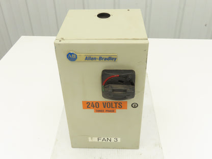 Allen Bradley 112-C09AAA1F-6P IEC Combination Motor Starter Disconnect 230V 3PH