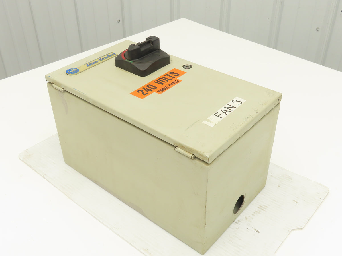 Allen Bradley 112-C09AAA1F-6P IEC Combination Motor Starter Disconnect 230V 3PH