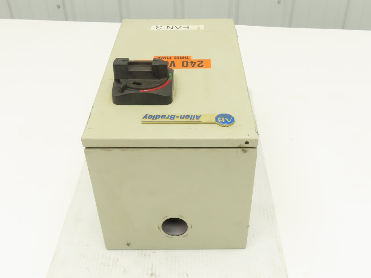 Allen Bradley 112-C09AAA1F-6P IEC Combination Motor Starter Disconnect 230V 3PH