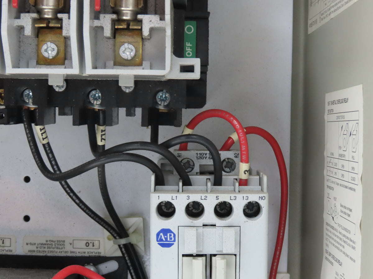 Allen Bradley 112-C09AAA1F-6P IEC Combination Motor Starter Disconnect 230V 3PH