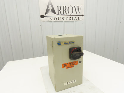 Allen Bradley 112-C09AAA1F-6P IEC Combination Motor Starter Disconnect 230V 3PH