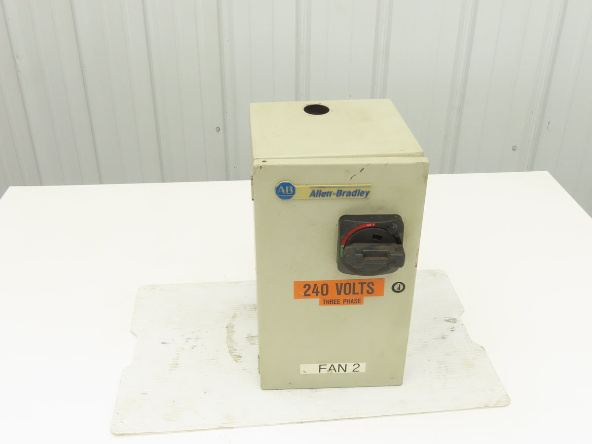Allen Bradley 112-C09AAA1E-6P IEC Combination Motor Starter Disconnect 230V 3PH