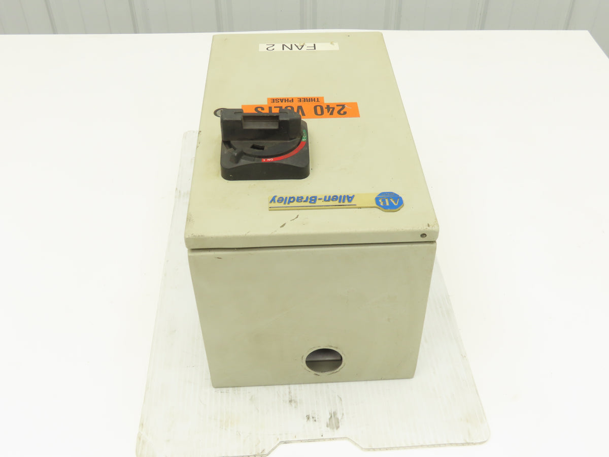 Allen Bradley 112-C09AAA1E-6P IEC Combination Motor Starter Disconnect 230V 3PH