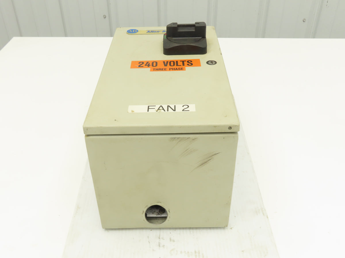 Allen Bradley 112-C09AAA1E-6P IEC Combination Motor Starter Disconnect 230V 3PH