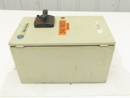 Allen Bradley 112-C09AAA1E-6P IEC Combination Motor Starter Disconnect 230V 3PH
