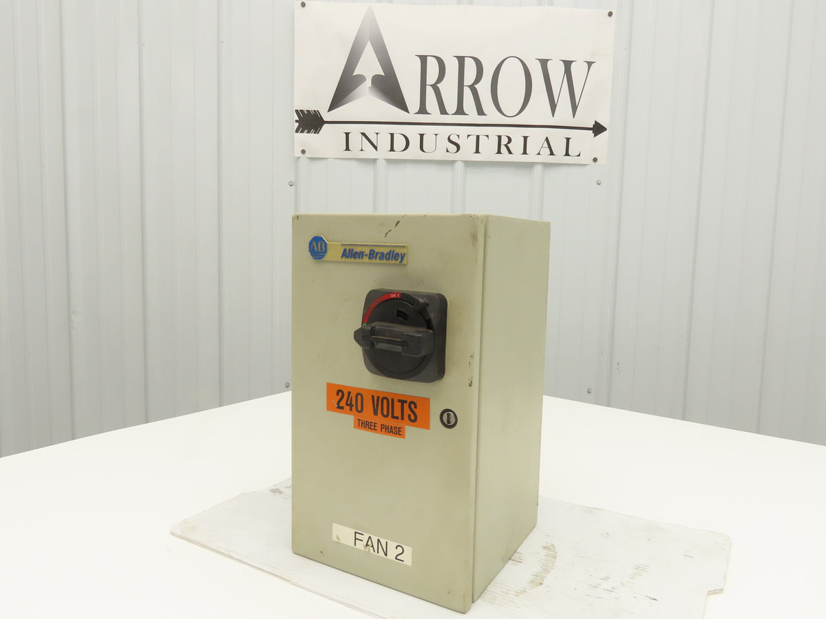 Allen Bradley 112-C09AAA1E-6P IEC Combination Motor Starter Disconnect 230V 3PH