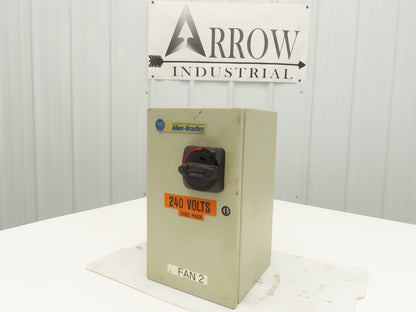 Allen Bradley 112-C09AAA1E-6P IEC Combination Motor Starter Disconnect 230V 3PH