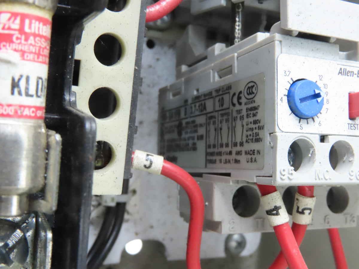 Allen Bradley 112-C09AAA1E-6P IEC Combination Motor Starter Disconnect 230V 3PH