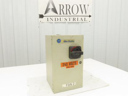 Allen Bradley 112-C09AAA1E-6P IEC Combination Motor Starter Disconnect 230V 3PH