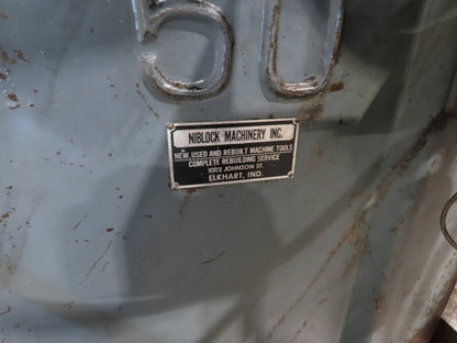 L&J 50 Mechanical OBI Punch Press 50 Ton 18"x 30" Bed 4" Stroke Air Clutch