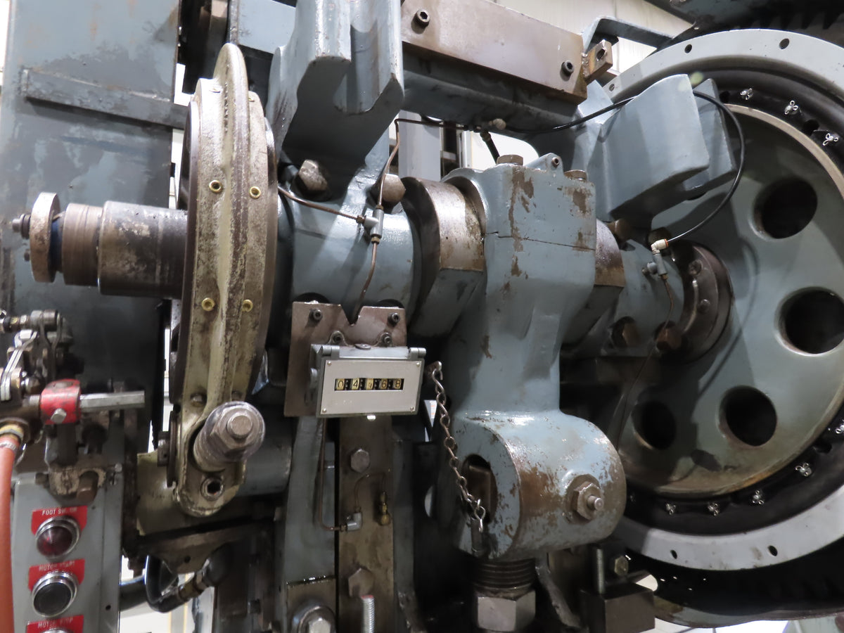 L&J 50 Mechanical OBI Punch Press 50 Ton 18"x 30" Bed 4" Stroke Air Clutch
