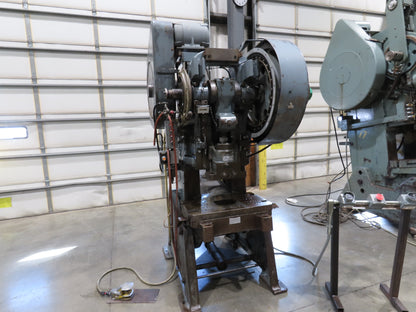 L&J 50 Mechanical OBI Punch Press 50 Ton 18"x 30" Bed 4" Stroke Air Clutch
